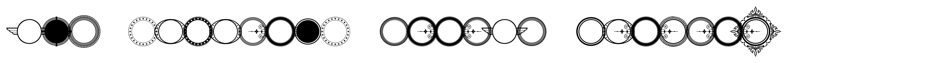 LHF Monogram Circle Borders